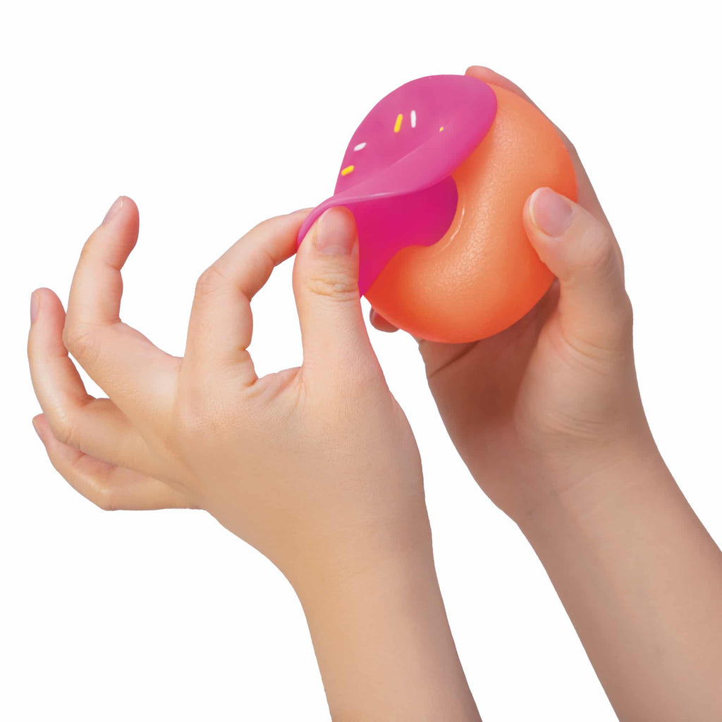 NeeDoh Dohnuts K9 Orange with Prink removable frosting