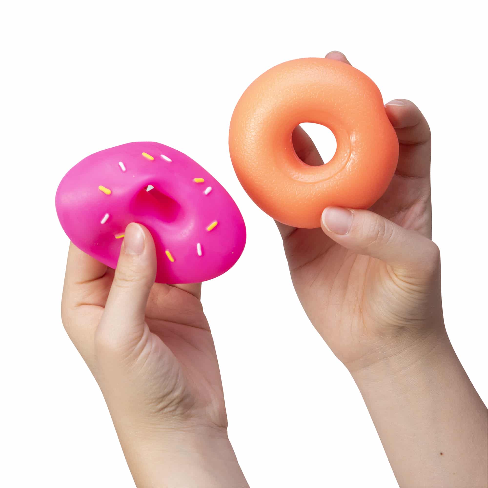 NeeDoh Dohnuts K9 Orange with Prink removable frosting from Dohnut