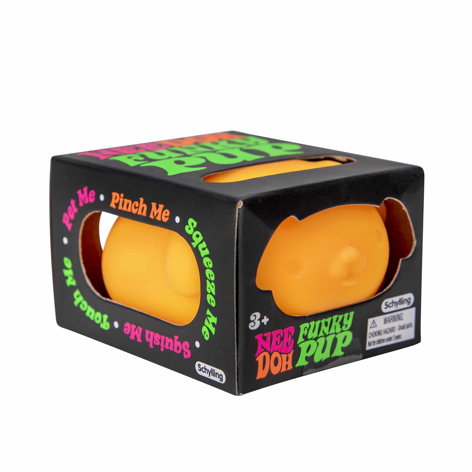 NeeDoh Funky Pup B8 - Orange Pkg 3Q Right