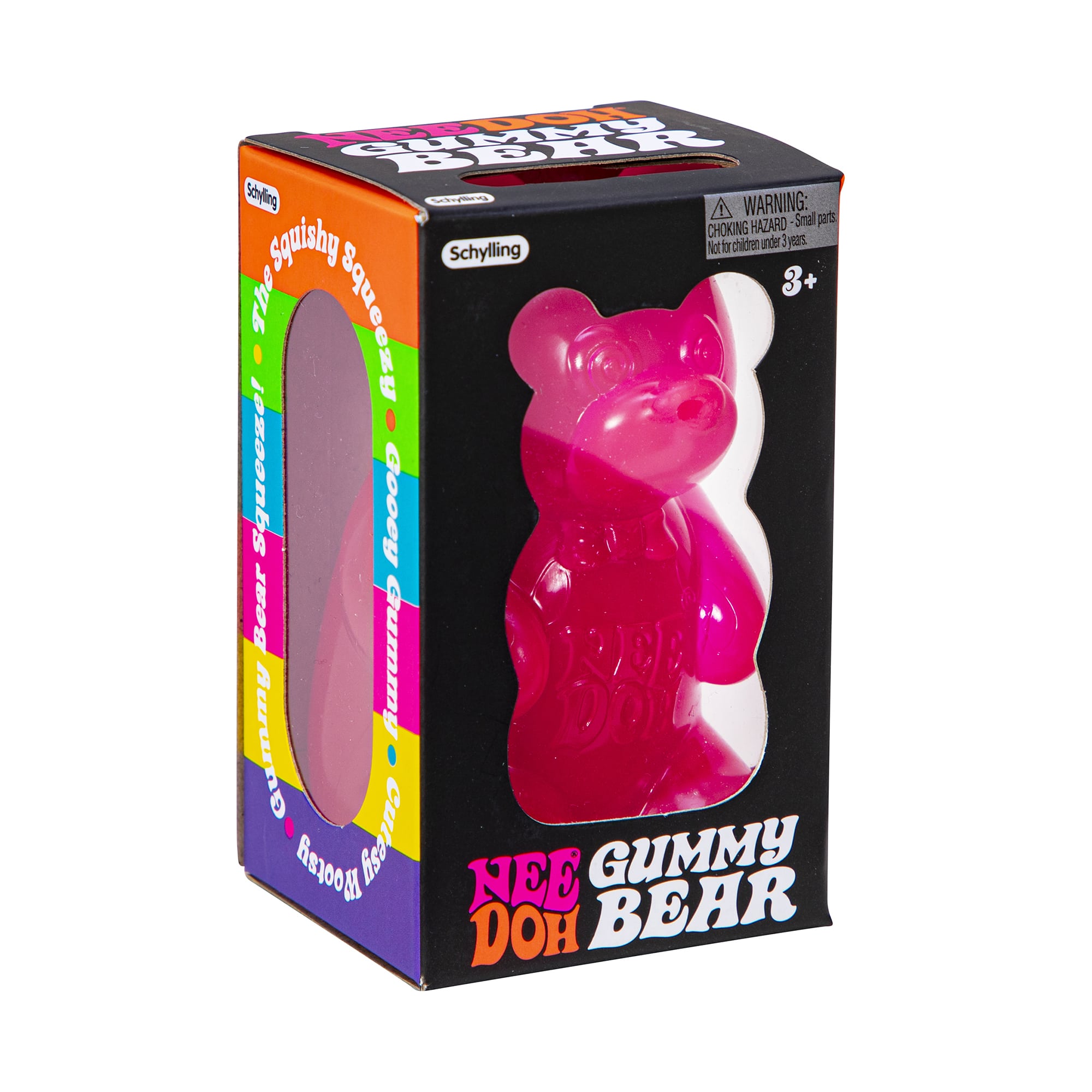 NeeDoh Gummy Bear T5 - Package - Pink Angle Right