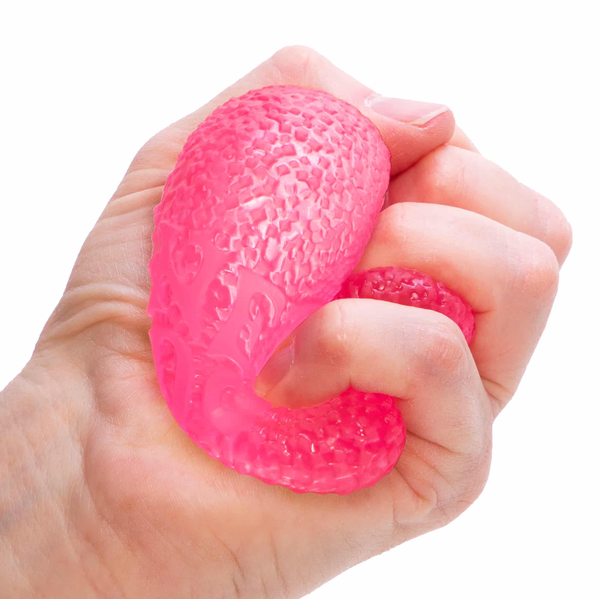 NeeDoh Gumdrop Z3 Pink Squeezed