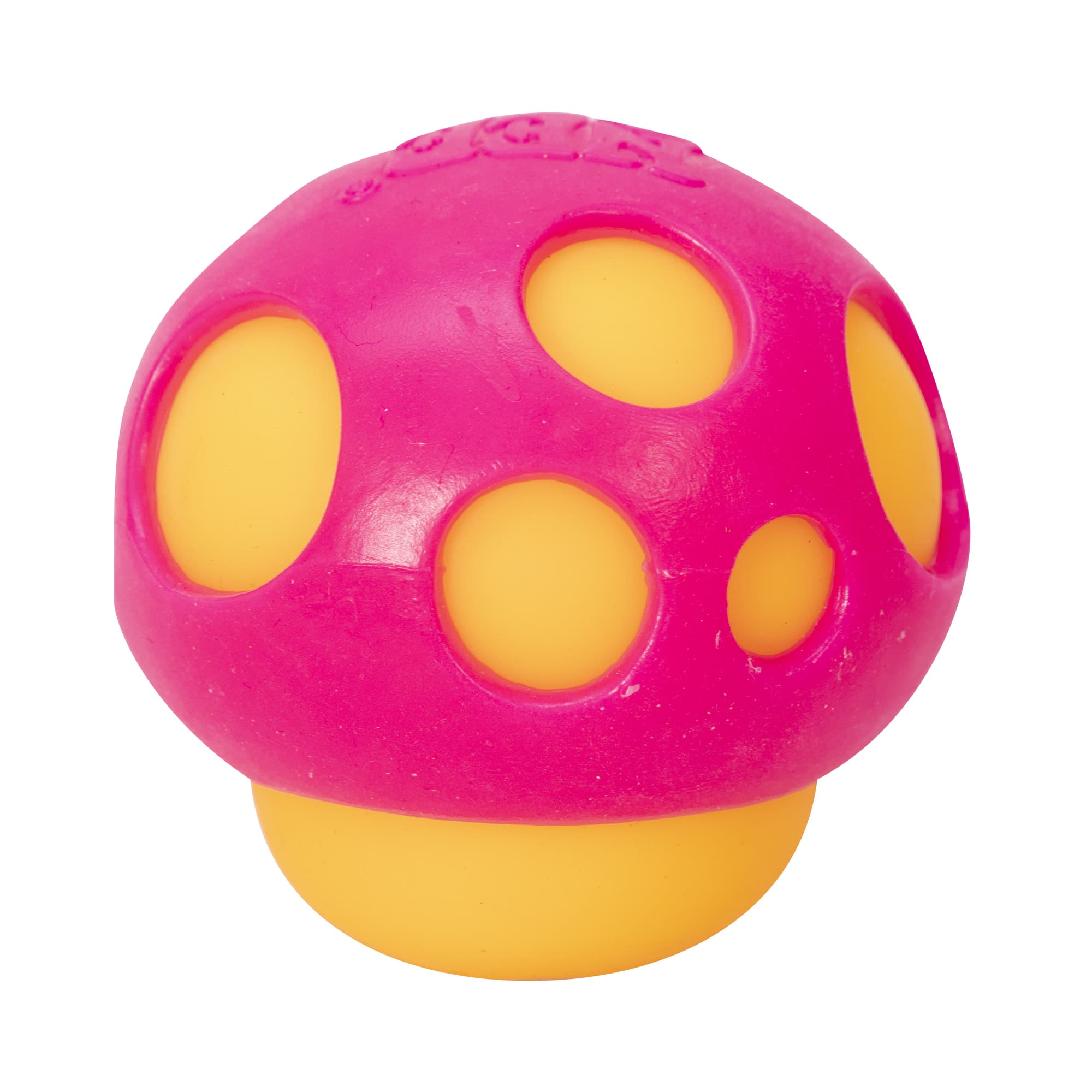 NeeDoh Groovy Shroom S4 - Orange with Pink Top Mushroom