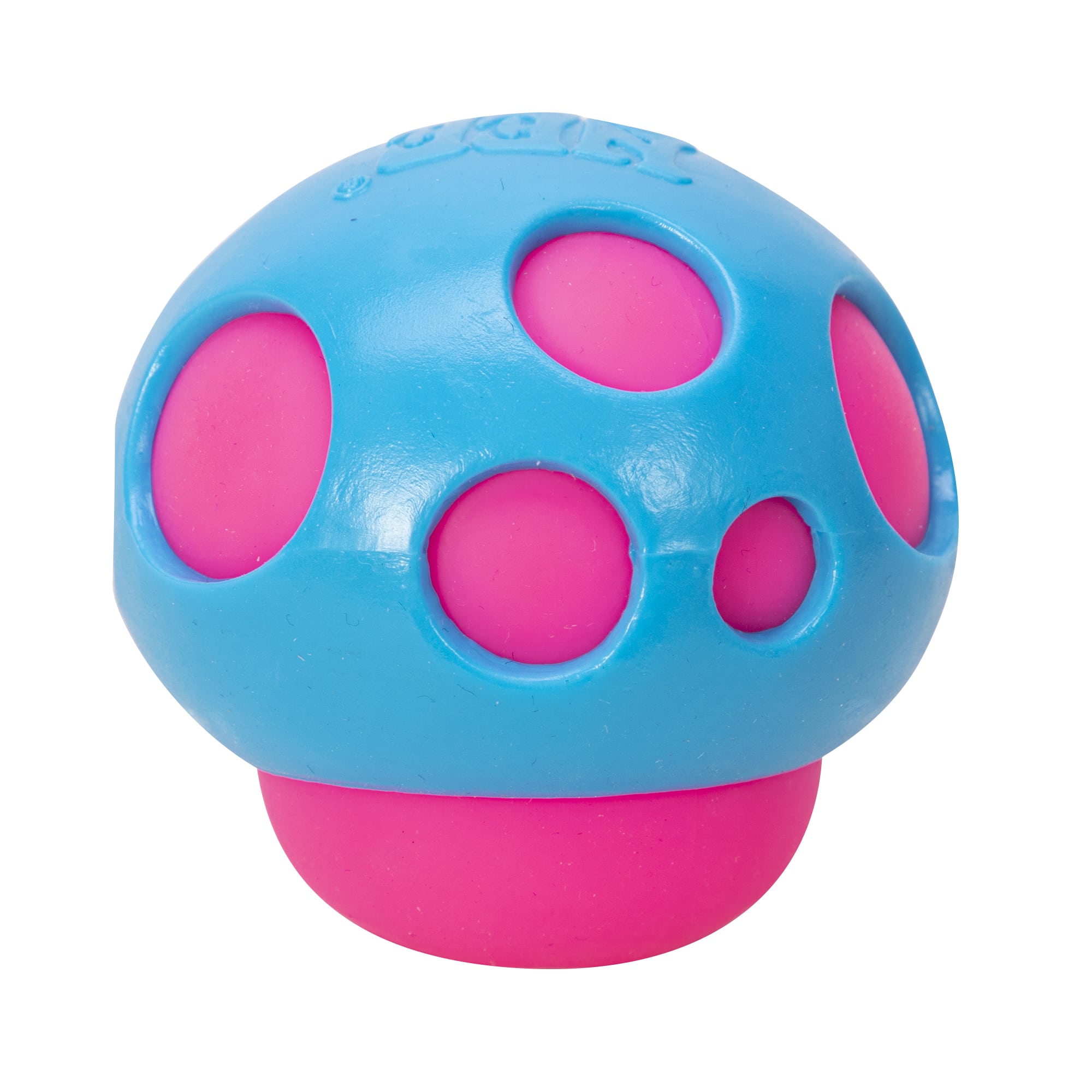 NeeDoh Groovy Shroom S4 - Pink with Blue Top Mushroom