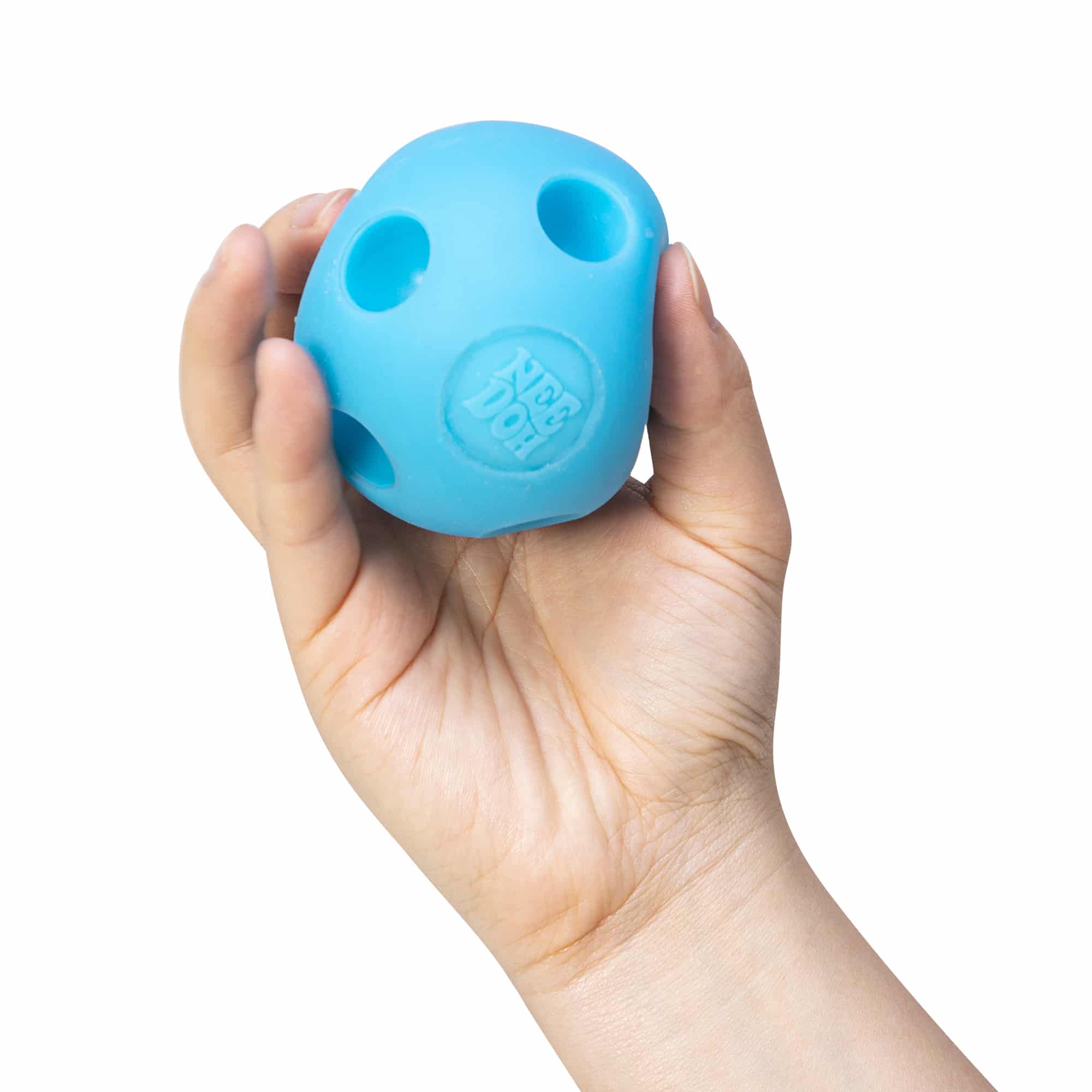 NeeDoh Happy Snappy I8 - Blue in Hand