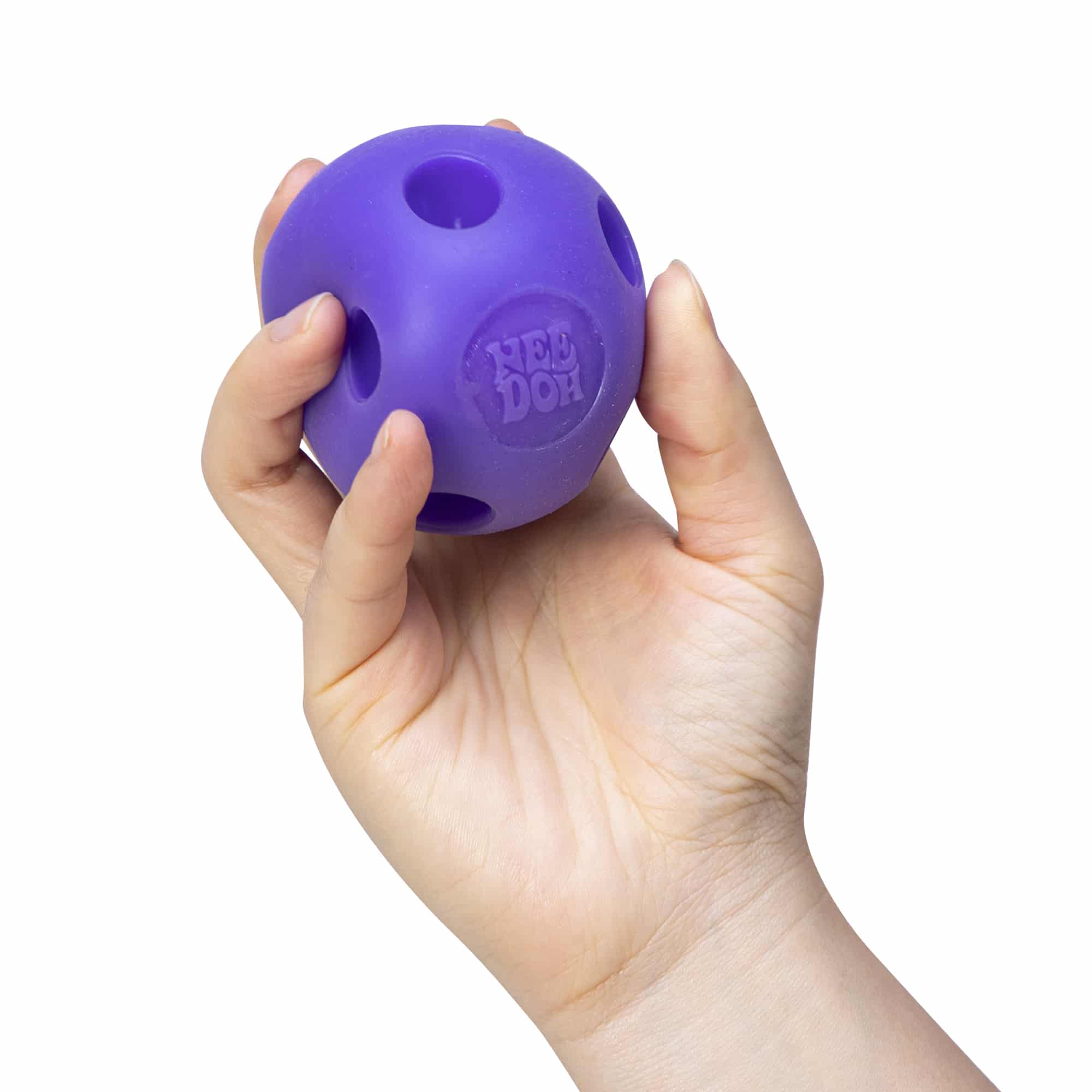 NeeDoh Happy Snappy I8 - Purple in Hand