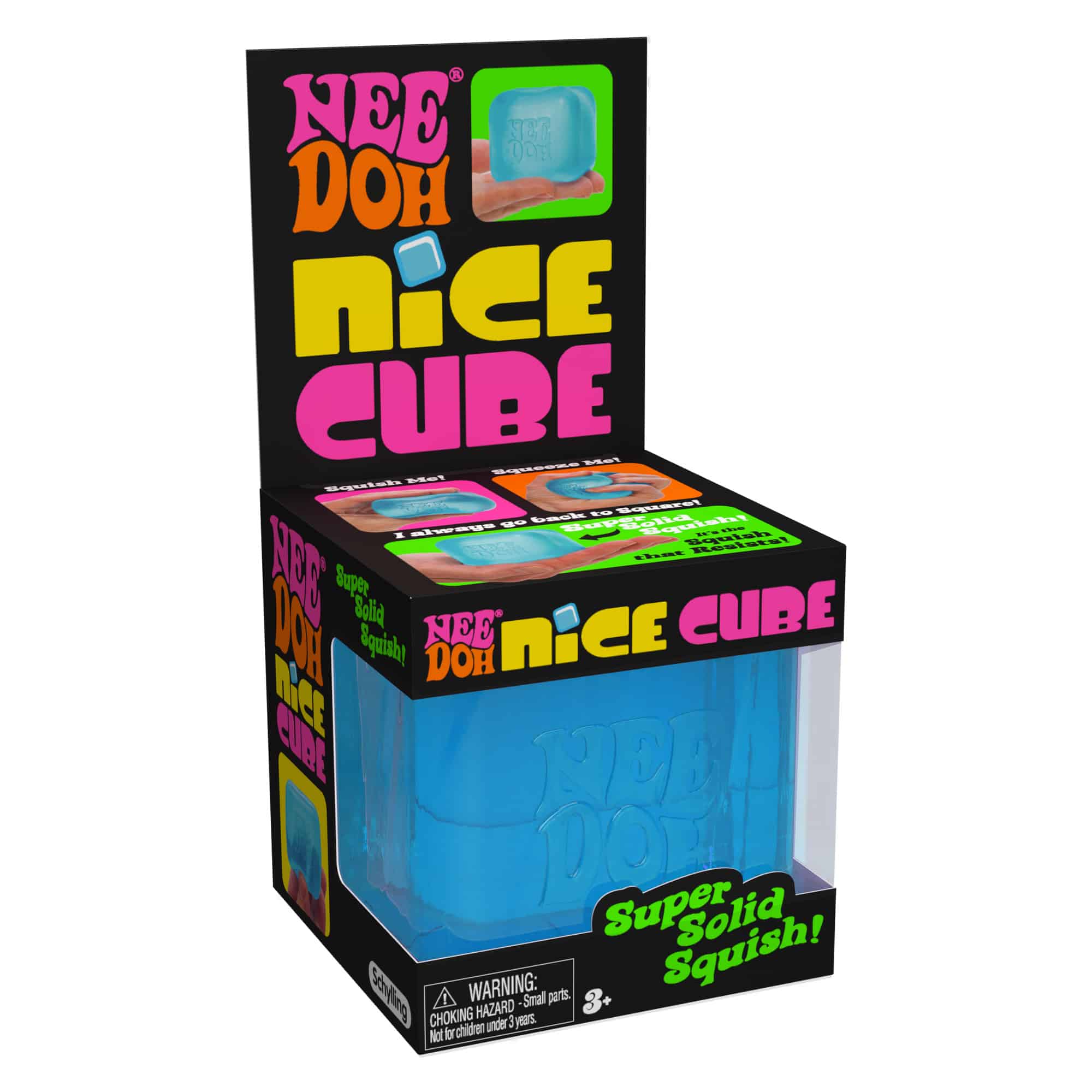 NeeDoh Nice Cube P2 Blue Package Angle Right