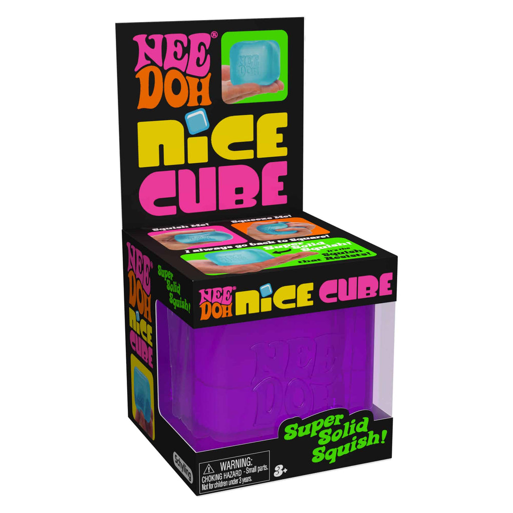 NeeDoh Nice Cube P2 Purple Package Angle Right