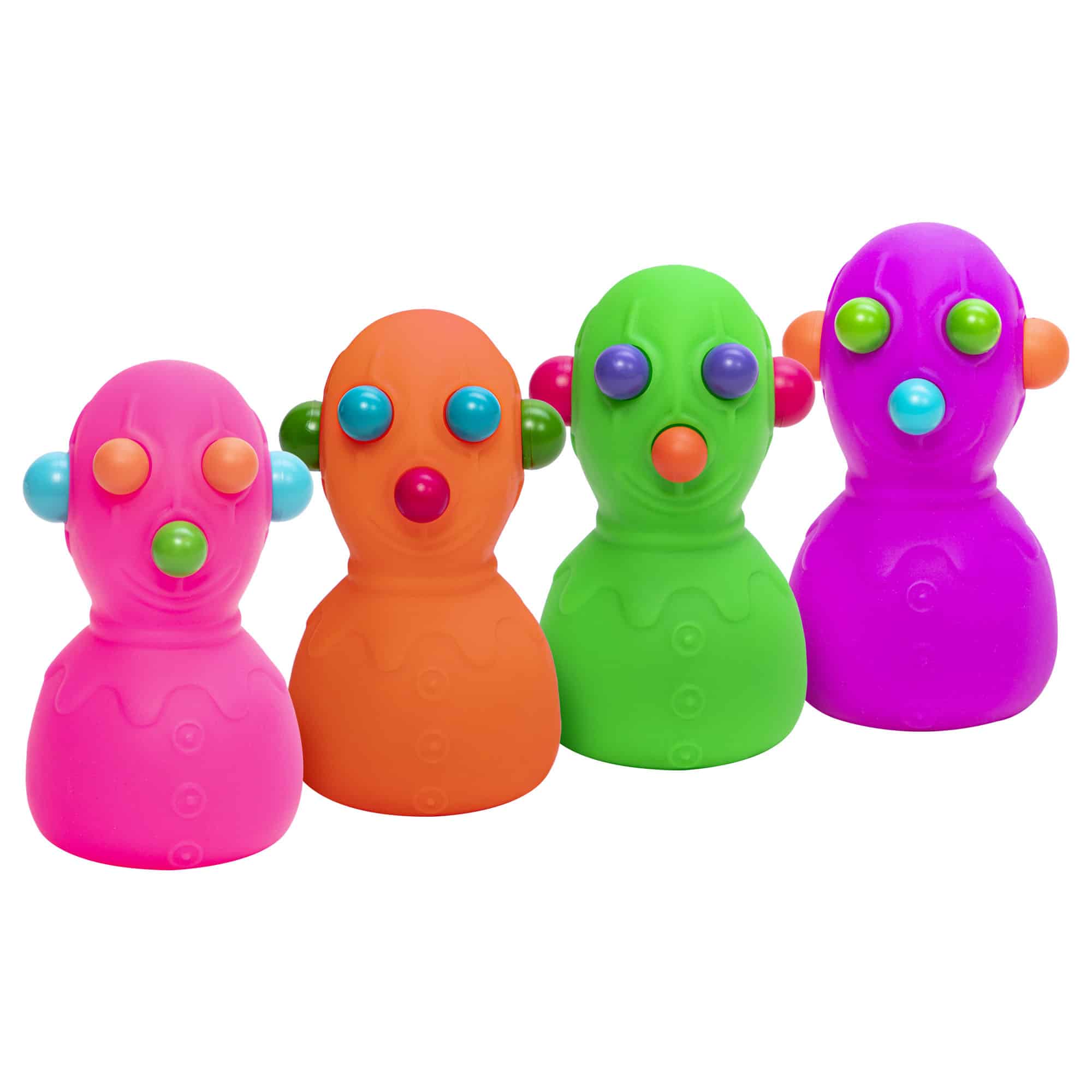 NeeDoh Panic Pete R4 Group - Pink Orange Green Purple